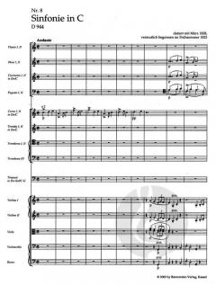 Sinfonie Nr. 8 D 944 von Franz Schubert 