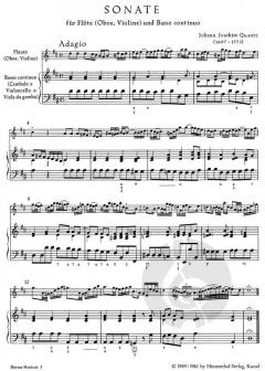 Sonate D-Dur von Johann Joachim Quantz (Download) 