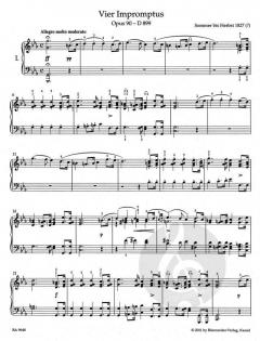 Impromptus op. 90 von Franz Schubert 