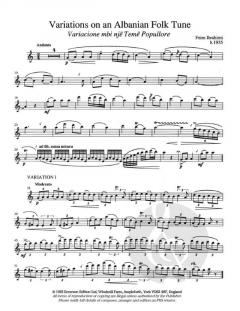 Variations on An Albanian Folk Tune von Feim Ibrahimi 
