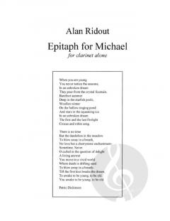 Epitaph For Michael von Alan Ridout 
