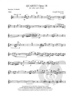 Quartet Op.18 (Joseph Horovitz) 