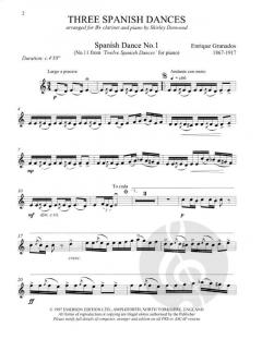 3 Spanish Dances von Enrique Granados 