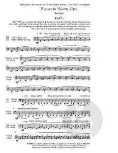 Bassoon Warm-Ups (2nd Edition 2010) (Christopher Weait) 