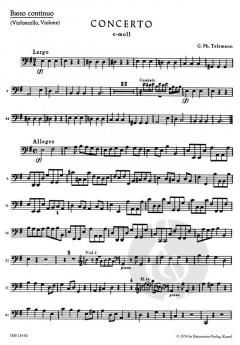Konzert für Altblockflöte, Flöte, Streicher und Basso continuo (Georg Philipp Telemann) 