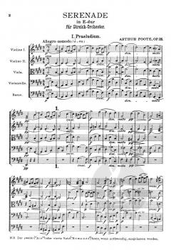 Serenade E-Dur op. 25 von Arthur Foote für Streichorchester im Alle Noten Shop kaufen