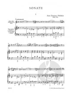 Sonate d-Moll für Altblockflöte (Querflöte, Oboe) und Basso Continuo von Pierre Danican-Philidor (Download) 