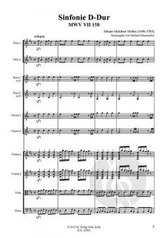 Sinfonie Nr. 158 D-Dur MWV VII 158 von Johann Melchior Molter 