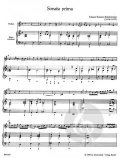 2 Sonaten von Michael Schneider für Violine (Sopran- oder Tenorblockflöte) und Basso continuo im Alle Noten Shop kaufen (Einzelstimme)