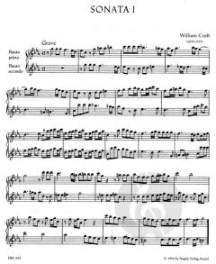 6 Sonaten von William Croft (Download) 