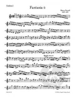 Fantasien für Streicher (Violen da gamba) Heft 1 (Henry Purcell) 