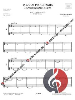 15 Duos Progressifs Faciles von Pierre Max Dubois 