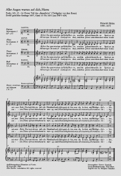 Das Benedicite vor dem Essen (Heinrich Schütz) 