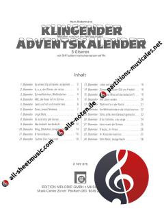 Klingender Adventskalender von Hans Bodenmann 