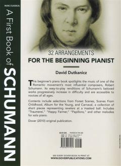 A First Book Of Schumann For The Beginning Pianist 