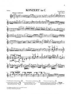 Konzert für Violine und Orchester C-Dur Hob. VIIa:1 von Joseph Haydn im Alle Noten Shop kaufen - HN446