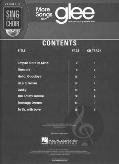 Sing With The Choir Vol. 17: More Songs From Glee 
