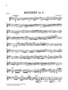 Konzert für Violine und Orchester A-dur Hob. VIIa:3 von Joseph Haydn im Alle Noten Shop kaufen