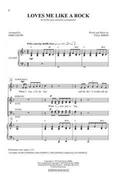 Loves Me Like A Rock von P. Simon 