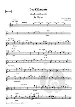 Les Eléments, Set Petit Choeur von Jean-Féry Rebel 