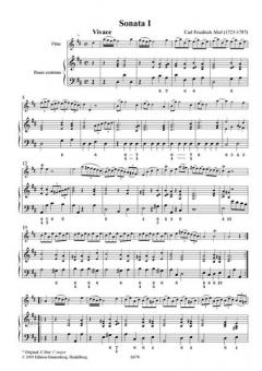 Six Easy Sonattas: Sonaten I-III von Carl Friedrich Abel 