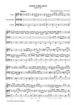 Sonata A-Dur op. 2,5 von Dietrich Buxtehude 