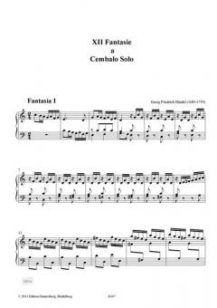 12 Fantasie a Cembalo solo von Georg Friedrich Händel 