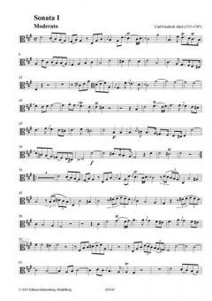 6 Sonates op. 9 von Carl Friedrich Abel 