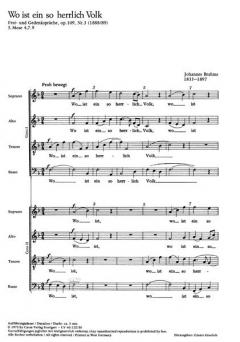 Wo ist ein so herrlich Volk (Johannes Brahms) 