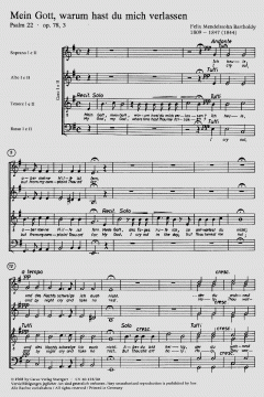 Mein Gott, warum hast du mich verlassen (Felix Mendelssohn Bartholdy) 