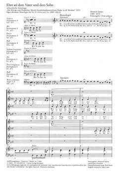 Ehre sei dem Vater und dem Sohn d-Moll SWV 492 (Schluß) (Heinrich Schütz) 