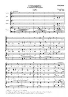 Missa secunda von Ferenc Farkas (Download) 