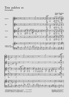 Tota pulchra es; Pange lingua von Anton Bruckner (Download) 