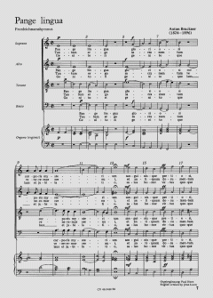 Tota pulchra es; Pange lingua von Anton Bruckner (Download) 