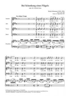 Bei Schenkung eines Flügels (Robert Schumann) 