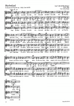 Hoffe! / Herbstlied von Josef Gabriel Rheinberger (Download) 