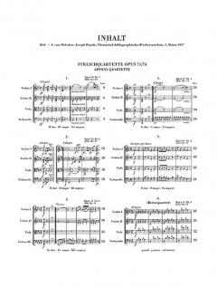 Streichquartette Heft 9 op. 71 und 74 von Joseph Haydn im Alle Noten Shop kaufen (Stimmensatz)