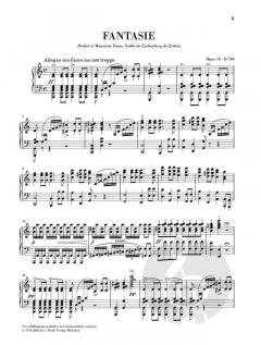 Fantasie C-Dur op. 15 D 760 von Franz Schubert 