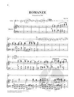 Romanzen für Violine und Orchester von Ludwig van Beethoven im Alle Noten Shop kaufen