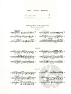 Lieder ohne Worte von Felix Mendelssohn Bartholdy 