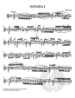 Sonaten und Partiten BWV 1001-1006 von Johann Sebastian Bach für Violine solo (unbezeichnete und bezeichnete Stimme) im Alle Noten Shop kaufen