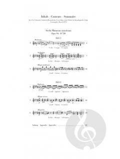 Moments musicaux op. 94 D 780 von Franz Schubert 