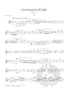 Fantasiestücke op. 73 von Robert Schumann für Klavier und Klarinette (Fassung für Klarinette in A und B) im Alle Noten Shop kaufen