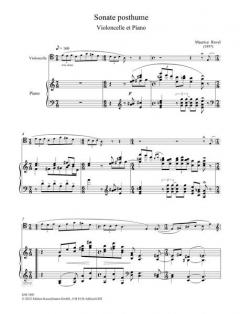 Sonate posthume von Maurice Ravel für Violoncello und Klavier im Alle Noten Shop kaufen