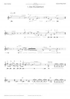 Wunderhorn-Musik, 7 Klangbilder für Violine und Ensemble (David Philip Hefti) 