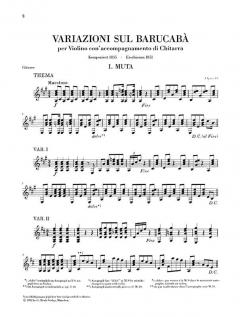 60 Variationen über Barucabà von Niccolò Paganini für Violine und Gitarre op. 14 im Alle Noten Shop kaufen