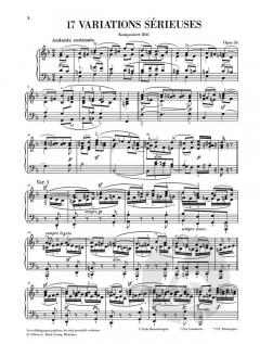 Variations sérieuses op. 54 von Felix Mendelssohn Bartholdy 