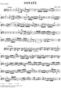 3 Gambensonaten BWV 1027-1029 von Johann Sebastian Bach für Viola da Gamba (Violoncello) und Cembalo im Alle Noten Shop kaufen