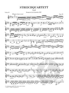 Streichquartett f-moll op. post. 80 von Felix Mendelssohn Bartholdy im Alle Noten Shop kaufen (Stimmensatz)