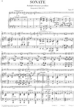 Sonate A-dur op. 47 von Ludwig van Beethoven 